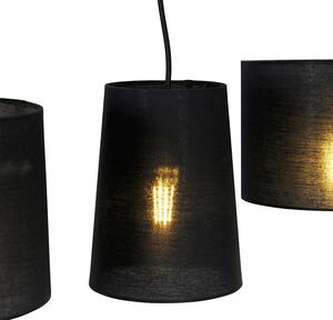 Lampă suspendată rustică din alamă cu 5 lumini - Hermina