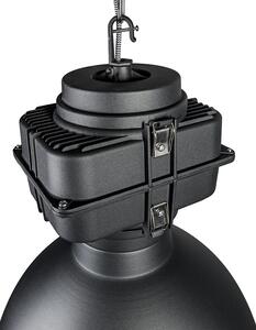 Lampă industrială inteligentă suspendată neagră 53 cm incl. A60 Wifi - Sicko