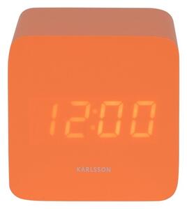 Karlsson 5982OR ceas LED de design cu alarmăportocaliu, 7 cm