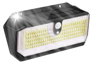 Viking-LED Aplica solară de perete cu senzor LED/2W/3,7V IP65 6000K 2200 mAh