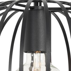 Lampă suspendată design negru cu 3 lumini - Johanna