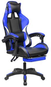 OC05-B-labtartos Scaun gaming ergonomic, scaun de birou rotativ cu suport picioare albastru