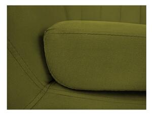 Canapea cu tapițerie din catifea Mazzini Sofas Toscane, 158 cm, verde