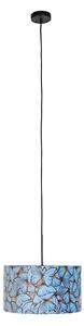 Lampă suspendată cu fluturi de velur cu aur 35 cm - Combi