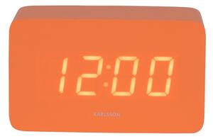 Karlsson 5983OR ceas LED de design cu alarmăportocaliu, 10 cm