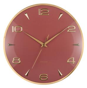 Karlsson 6017RD design ceas de perete roșu,diametru 40 cm