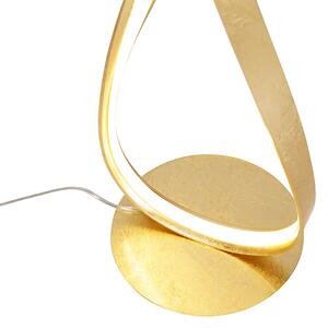 Lampă de podea de design auriu cu LED și dimmer - Belinda
