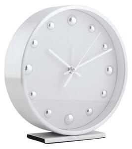 Karlsson 5970WH ceas de masă/alarmă de design alb,16 cm diametru