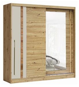 Dulap AVANTGARDE AV3-20, stejar artisan/casmir, PAL, cu 2 usi, 200x59x215 cm