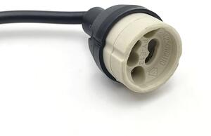 Pendul pe cablu CRISPINA 1xGU10/10W/230V negru - Brilagi