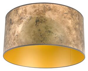 Abajur bronz 50/50/25 cu interior auriu