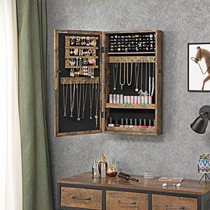 Dulap pentru bijuterii, Songmics, Maro, 67.3x9.7x37.2 cm