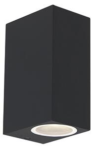 Set de 2 lămpi de perete moderne negru IP44 - Baleno II
