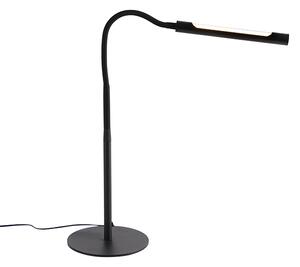 Lampă de masă de design neagră, inclusiv LED cu dimmer tactil - Palka