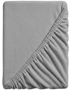 Cearsaf Cocolino microplus cu elastic SOFT 180x200 cm gri deschis