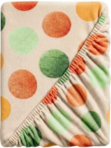 Cearsaf Cocolino microplus cu elastic DOTELLA 160x200 cm colorat