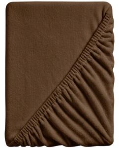 Cearsaf Cocolino microplus cu elastic SOFT 160x200 cm maro