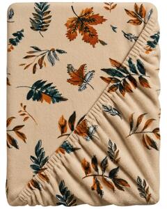 Cearsaf Cocolino microplus cu elastic AUTUMNA 160x200 cm crem