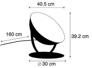 Lampă de masă industrială neagră cu aur reglabil 39,2 cm - Magnax