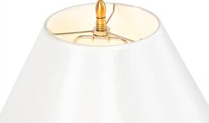 Lampă de masă clasică bronz cu nuanță crem - Taula