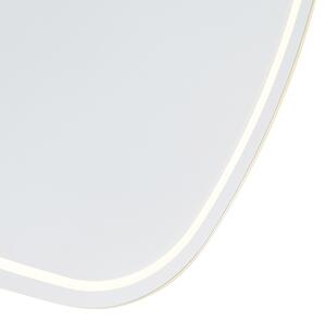 Oglindă modernă pentru baie 60x80 cm incl. LED cu dimmer tactil IP44 - Miral