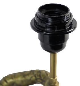 Lampă de masă vintage din alamă cu negru - Slange
