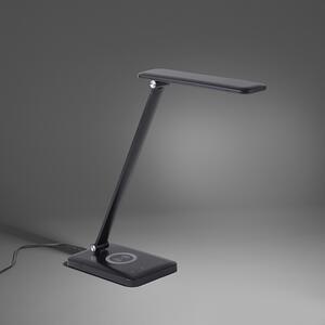 Lampă de masă de design neagră, cu LED cu dimmer tactil - Tina