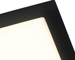 Plafoniera modernă pătrat negru cu LED IP44 - Lys