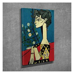 Reproducere tablou pe pânză Pablo Picasso Jacqueline with Flowers, 30 x 40 cm