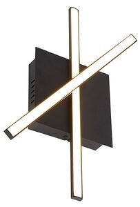 Plafoniera modernă neagră, cu LED în 3 trepte, reglabilă - Cruz