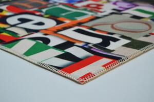 Covor Letters 2012 Multicolor, 80 x 170 cm