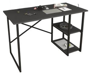 Birou Metalic Start 25, Antracit, 120x60 cm, 2 polite