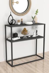 Etajera metalica cu blat culoare ANTRACIT, dimensiune 90x33 cm