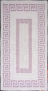 Covor tesut din bumbac Versace Roz, 80 x 150 cm
