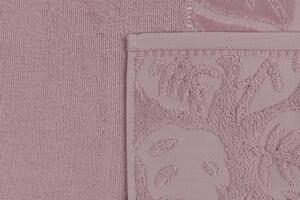 Set 2 prosoape de maini 50x90 cm, 100% bumbac, Saheser, Kısmi Kadife Yaprak Dusty Rose, roz prafuit