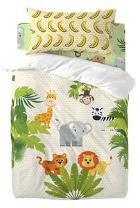 Lenjerie de pat din bumbac pentru copii, pentru pat de o persoană Mr. Fox Wild, 115 x 145 cm