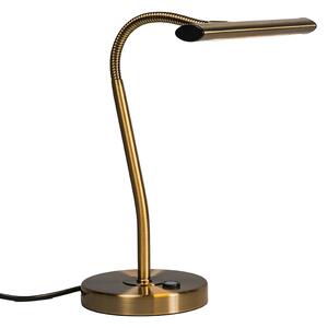 Lampă de masă Art Deco bronz cu LED - Tablou