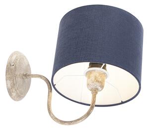 Lampă de perete glugă 20 cm bej cu albastru - Combi Classic