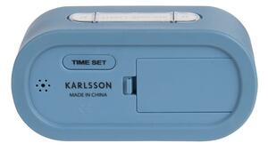 Ceas cauciucat cu alarmă Karlsson Gummy, albastru