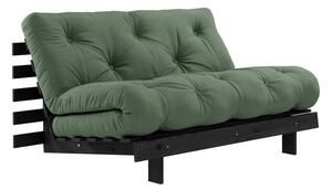Canapea variabilă KARUP Design Roots Black, verde