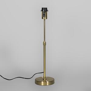 Lampă de masă auriu / alamă cu umbră albă 25 cm reglabilă - Parte