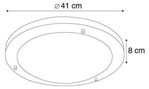 Plafoniera moderna din otel 41 cm IP44 - Yuma
