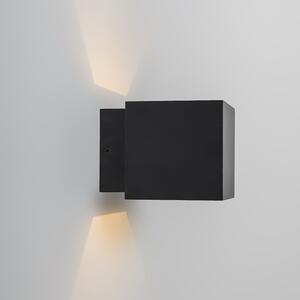 Set de 2 lămpi de perete de design negru / auriu cu LED - Caja