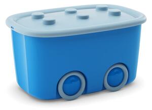 Cutie de depozitare pentru copii albastru-deschis din plastic 58x39x32 cm Funny Box – KIS