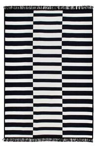 Covor reversibil Cihan Bilisim Tekstil Poros, 80 x 150 cm, alb-negru