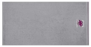 Set 3 prosoape de maini, Beverly Hills Polo Club, 401, 50x90 cm, 100% bumbac, alb/rosu/gri