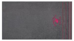 Set 2 prosoape de maini, Beverly Hills Polo Club, 403, 50x90 cm, 100% bumbac, gri inchis