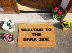 Covoraș intrare din fibre de cocos Artsy Doormats Welcome to the Darkside, 40 x 60 cm
