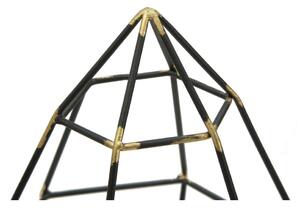 Sfeșnic din fier Mauro Ferretti Piramid, negru