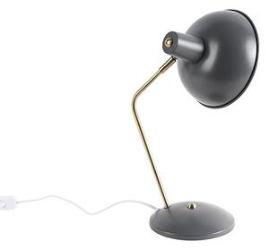 Lampă de masă retro gri cu bronz - Milou